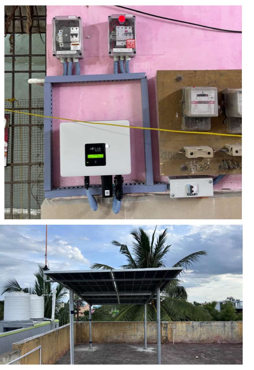 Professional solar panel installation on a residential home